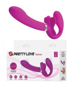 Pretty Love Valerie Strapless Strap On - Fuchsia