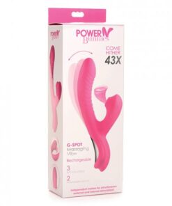 Curve Novelties Power Bunnies Come Hither Suction Vibrator - Pink