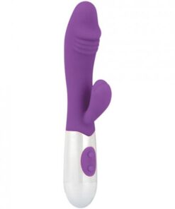 Gigaluv Twin Bliss Buzz Purple Rabbit Style Vibrator
