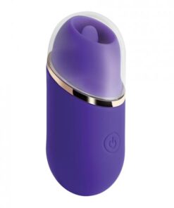 Abby Mini Clit Licking Vibrator Tongue Sex Toy - Purple