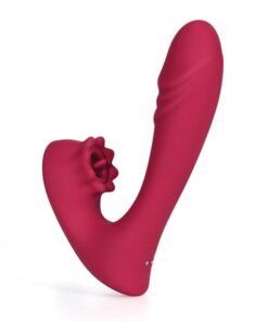 Lacy G-spot Vibrator W/tongue Licker