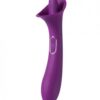 =adele Clit Licking Tongue Vibrator W/ G Spot Stimulator - Purple