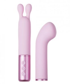 The Naughty Collection Interchangeable Heads Vibrator - Pinki Bundle