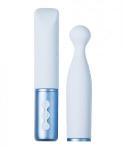 The Naughty Collection Interchangeable Heads Vibrator - Blu Bundle