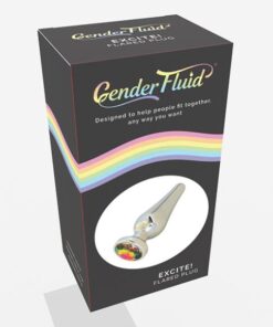 Gender Fluid Excite! Flared Plug - Silver