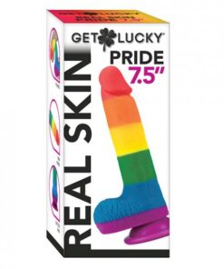 Get Lucky 7.5" Real Skin Series Pride- Rainbow