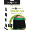 Get Lucky Strap On Boxers - Xs-s Black/green