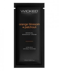 Wicked Sensual Care Orange Blossom & Patchouli Massage Cream  - .34 Oz