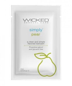 Wicked Sensual Care Simply Water Based Lubricant - .1 Oz Pear
