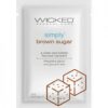 Wicked Sensual Care Simply Water Based Lubricant - .1 Oz Brown Sugar