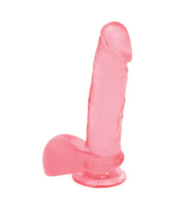 Crystal Jellies 7in Realistic Cock W/balls