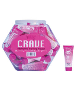 Crave Heat (warming) Strawberry Flavored Lubricating Cream (bowl Of 36)