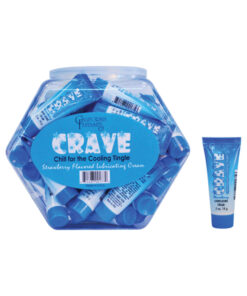 Crave Chill (cooling) Strawberry Flavored Lubricating Cream (bowl Of 36)