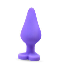 Naughtier Candy Heart Purple Butt Plug
