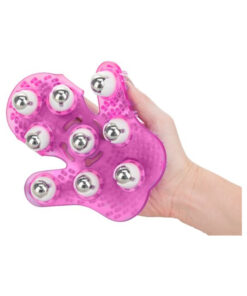 Roller Balls Massager Pink Massage Glove