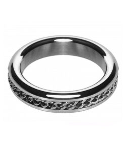 M2M Chrome Cock Ring Chain Design 1.75 inches
