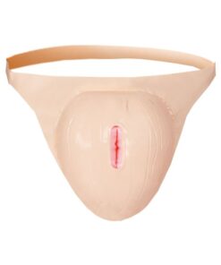 Get It On Inflatable Strap On Vagina Beige