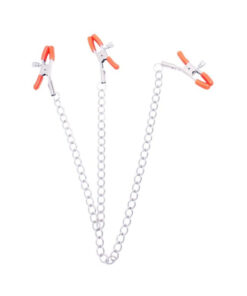 Triple Your Pleasure  Nipple & Clitoral Clamps & Chain