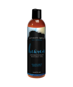 Intimate Earth Heaven Hazelnut Biscotti Massage Oil 4oz