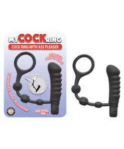 My Cockring With Ass Pleaser Black