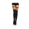 Studded Elastic Thigh High Garter Suspender O/s Black