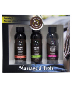 Earthly Body Gift Set Massage A Trois Includes: 2oz Isle Of You Massage Lotion
