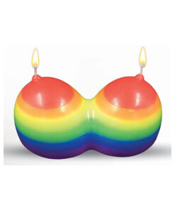 Jumbo Boobie Rainbow Candle