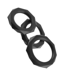Fantasy C-ringz Silicone Designer Stamina Set Black