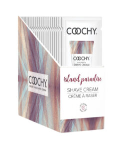 Coochy Shave Cream Island Paradise Foil 15ml 24pc Display