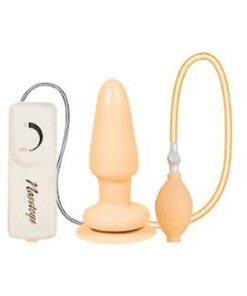 Butt Balloon inflatable Vibrating Anal Satisfier Beige