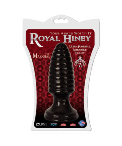 Royal Hiney Red The Marshal Black Butt Plug