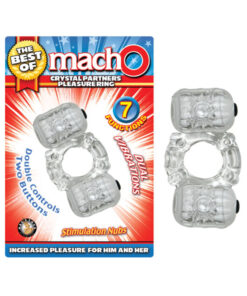 The Best Of Macho Crystal Partners Pleasure Ring Clear