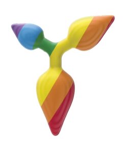 Rainbow Triple Play Butt Plug
