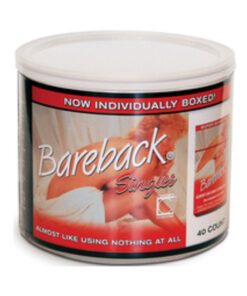 Bareback Latex Condoms Singles Display Of 40
