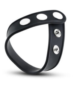 Performance - Vs5 - Silicone 3-snap Cock Strap - Black