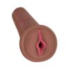 Mistress Bioskin Vibrating Stroker With Pubic Bone 1 Speed Bullet Angel Chocolate