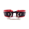 Rouge Padded Ankle Cuff Black/Red