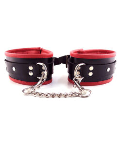 Rouge Padded Ankle Cuff Black/Red