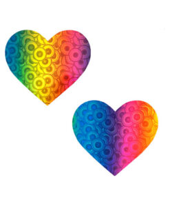 Neva Nude Pasty I Heart U Trippy Kaleidoscope