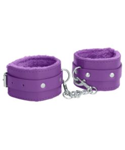 Ouch! Plush Leather Ankle Cuffs