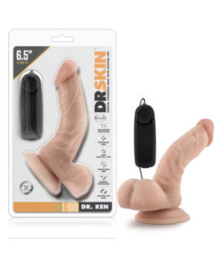 Dr. Skin - Dr. Ken - 6.5in Vibrating Cock With Suction Cup - Vanilla