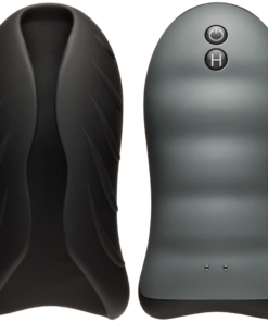 Optimale Silicone Auto-heating Stroker Rechargebale Vibrating Black/slate
