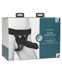 Be Ready Body Extensions Hollow Strap-on 4-piece Set Black