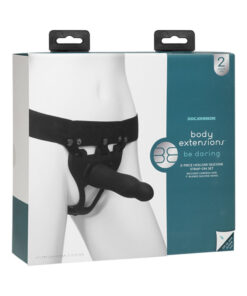 Body Extensions Be Daring Hollow Slim Dong Strap On Set Black