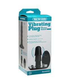 Vac-U-Lock Vibrating Plug with Wireless Remote