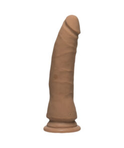 The D Slim Thin D 7 inches Ultraskyn Brown Dildo