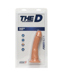 The D Slim 6in Without Balls Firmskyn Vanilla
