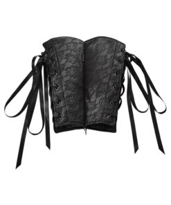 Sincerely Lace Corset Arm Cuffs O/S Black