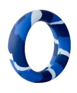Major Dick Commando Cock Ring Blue Camo 1.5 inches