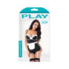 Play Night Service Maid Costume Set; Apron Dress & Ruffled Panty Black M/l